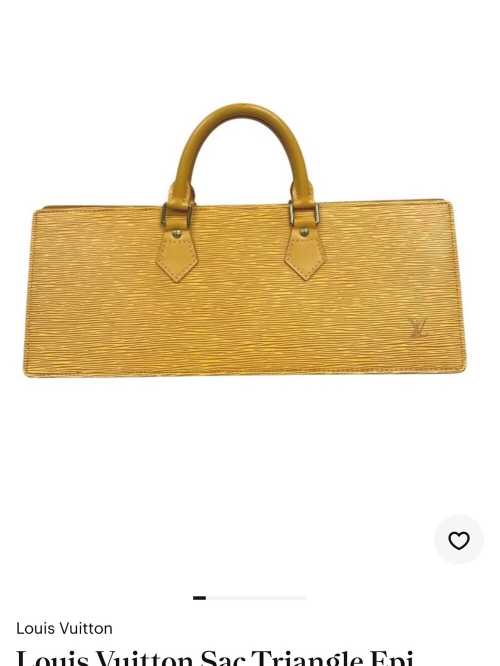 Louis Vuitton Yellow Epi Leather Triangle Sac Top-Handle Briefcase